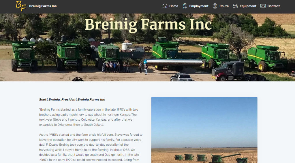 Breinig Harvesting and Trucking
