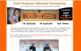 Zach Anderson Memorial Scholarship