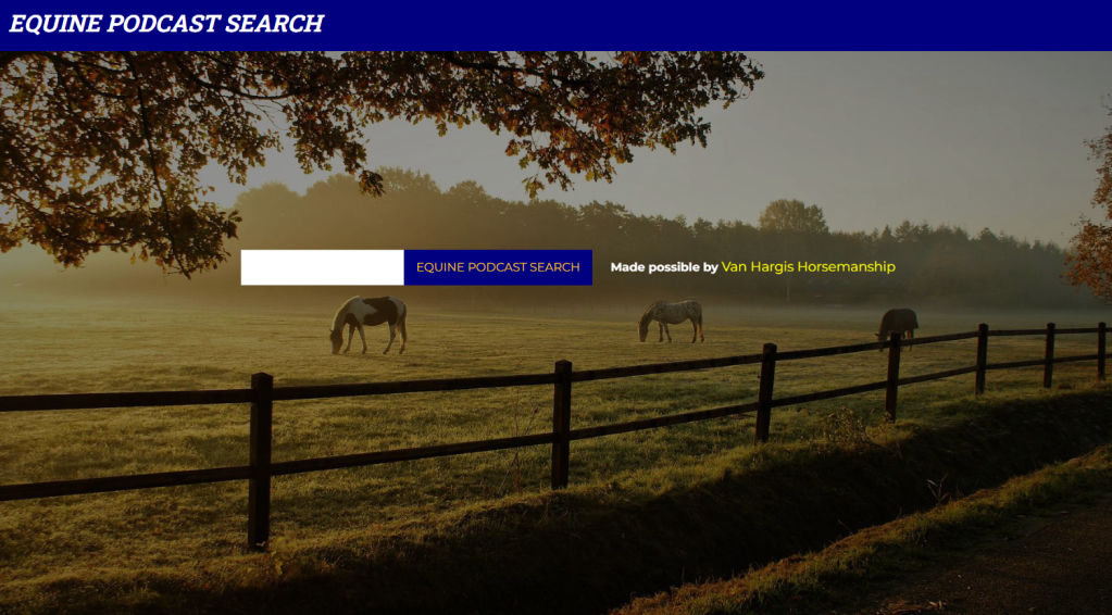 Equine Podcast Search
